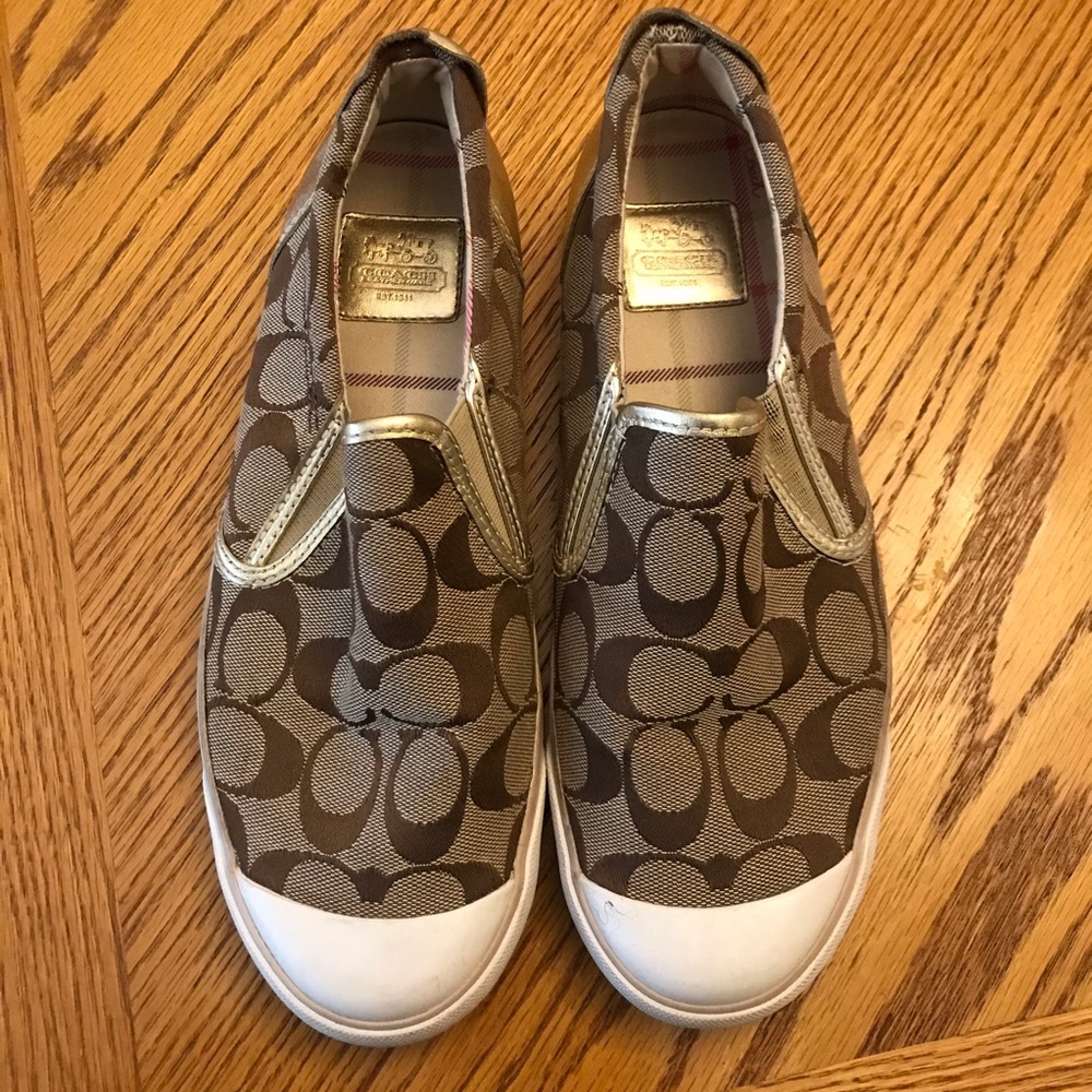 Coach Monogram Slip On Sneakers